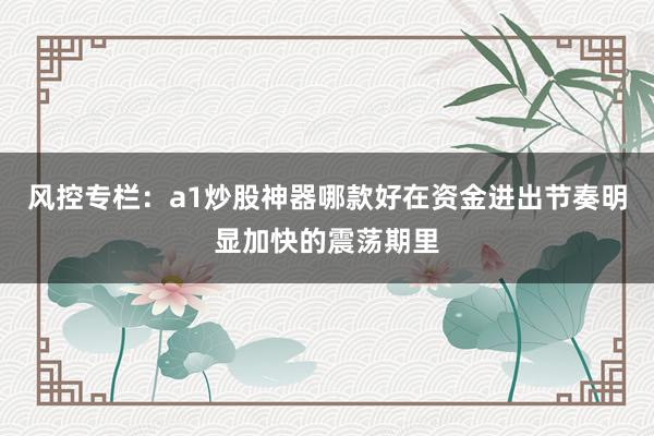 风控专栏:a1炒股神器哪款好在资金进出节奏明显加快的震荡期里